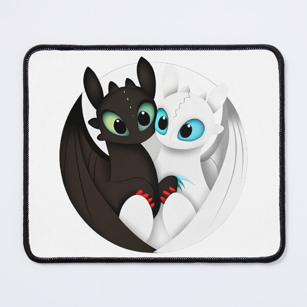 Item preview, Toothless And Night Fury, Light Fury And Toothless designed and sold by graphic-genie.