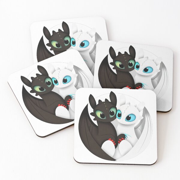 Item preview, Toothless And Night Fury, Light Fury And Toothless designed and sold by graphic-genie.
