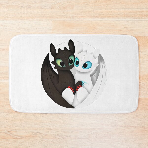 Item preview, Toothless And Night Fury, Light Fury And Toothless designed and sold by graphic-genie.