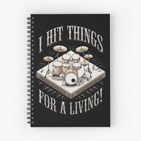 Item preview, I Hit Things For A Living. - Funny Drummer Art For Men Women Drum Set Drumming Lovers designed and sold by stmpdwrld.