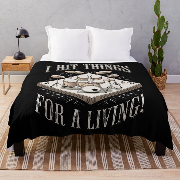 Item preview, I Hit Things For A Living. - Funny Drummer Art For Men Women Drum Set Drumming Lovers designed and sold by stmpdwrld.
