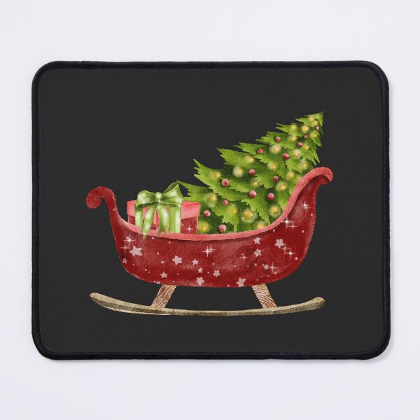 Item preview, christmas sleigh with presents designed and sold by pinkyfish1010.
