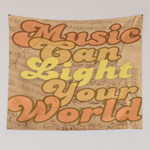 Aperçu de l'œuvre La musique peut éclairer votre monde créée et vendue par BrightrDayMusicArt.