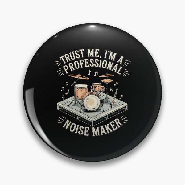 Item preview, Trust Me I'm A Proffesional Noise Maker - Funny Drummer Art For Men Women Drum Set Drumming Lovers designed and sold by stmpdwrld.
