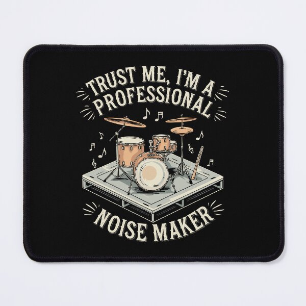 Item preview, Trust Me I'm A Proffesional Noise Maker - Funny Drummer Art For Men Women Drum Set Drumming Lovers designed and sold by stmpdwrld.