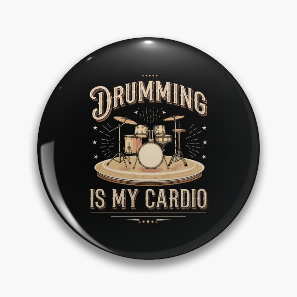 Item preview, Drumming Is My Cardio - Funny Drummer Art For Men Women Drum Set Drumming Lovers designed and sold by stmpdwrld.
