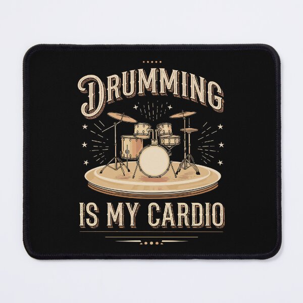 Item preview, Drumming Is My Cardio - Funny Drummer Art For Men Women Drum Set Drumming Lovers designed and sold by stmpdwrld.