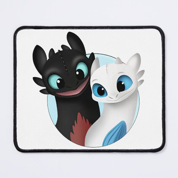 Item preview, Toothless And Night Fury, Light Fury And Toothless designed and sold by graphic-genie.