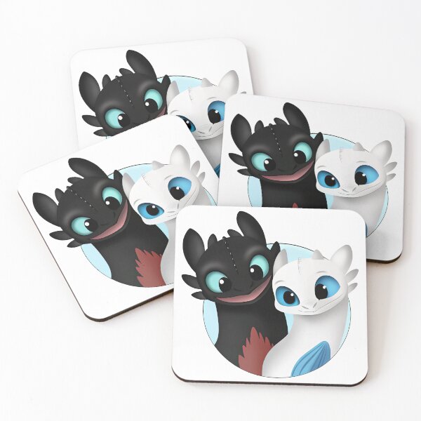 Item preview, Toothless And Night Fury, Light Fury And Toothless designed and sold by graphic-genie.