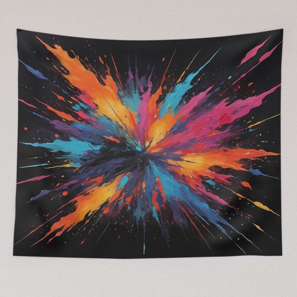 Item preview, Dark Abstract Colorful Explosion designed and sold by papi1998.
