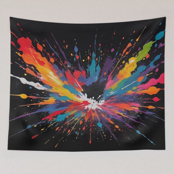 Item preview, Dark Abstract Colorful Explosion designed and sold by papi1998.