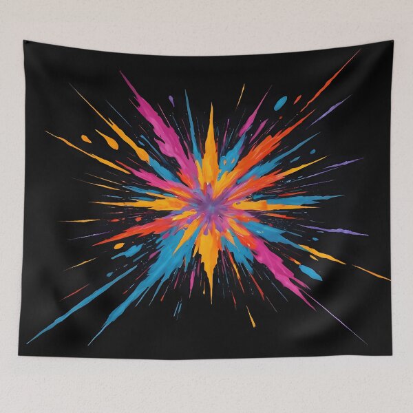 Item preview, Dark Abstract Colorful Explosion designed and sold by papi1998.