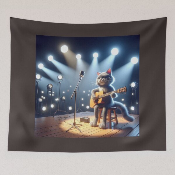 Item preview, Talented Cat Musician Performs on Stage designed and sold by choder61.