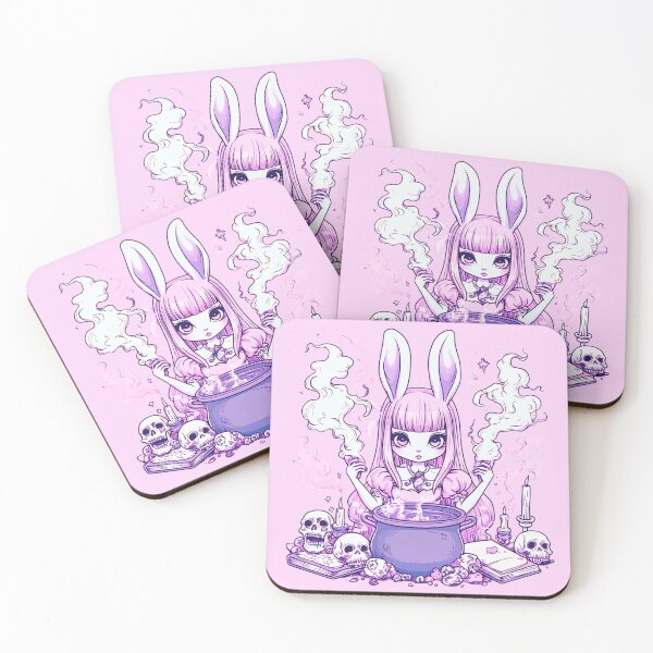 Item preview, Pastel Pink Witchy Rabbit Girl designed and sold by PitchBlackIcon.