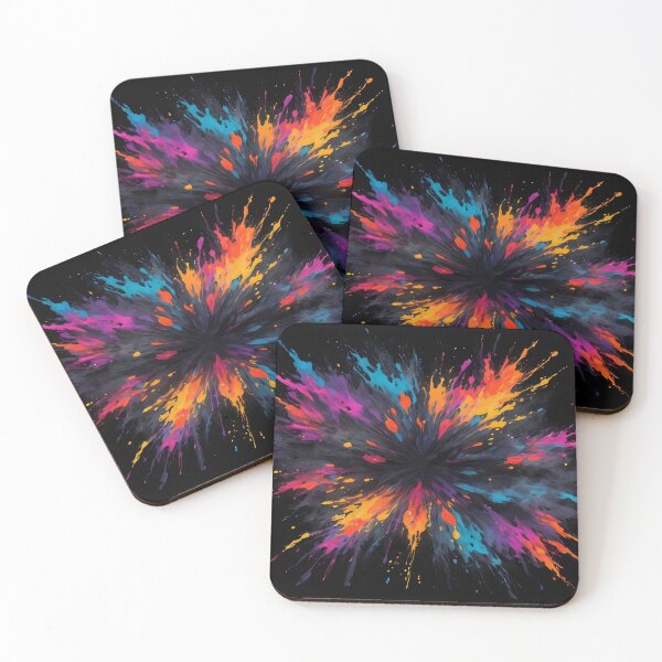Item preview, Dark Abstract Colorful Explosion designed and sold by papi1998.