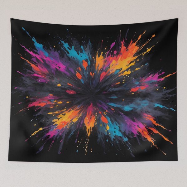 Item preview, Dark Abstract Colorful Explosion designed and sold by papi1998.