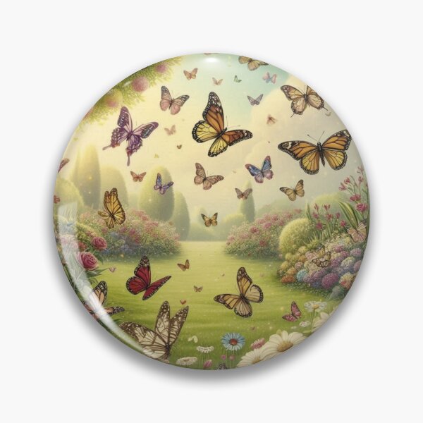 Item preview, A Colorful Garden of Springtime Butterflies designed and sold by choder61.