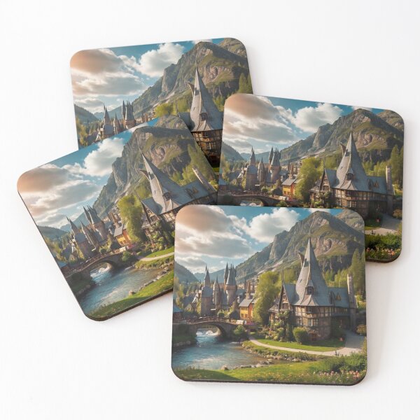 Item preview, Mystical Glow Over the Enchanted Village designed and sold by BlareBlare.