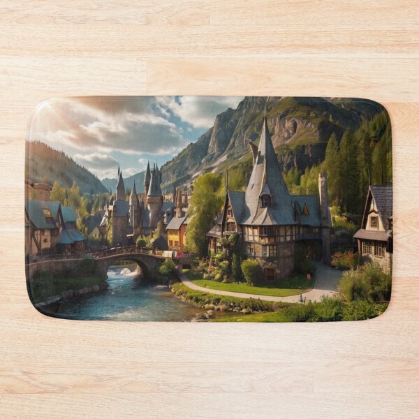 Item preview, Mystical Glow Over the Enchanted Village designed and sold by BlareBlare.