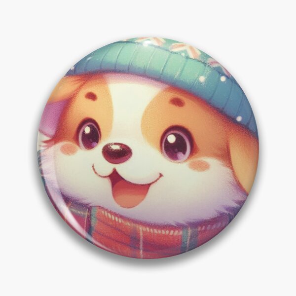 Artikelvorschau, Gemütlicher Corgi-Welpe in einem Winterwunderland entworfen und verkauft von FaydeFlora.