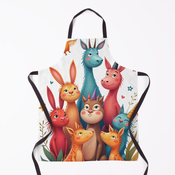 Item preview, Adorable Fantasy Animal Friends - Cute Cartoon Unicorns and Animals Illustration designed and sold by SciFimani.