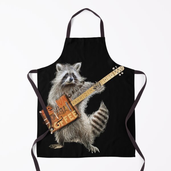 Item preview, Raccoon Vintage Coffee Box Guitar Player Art designed and sold by oz10.