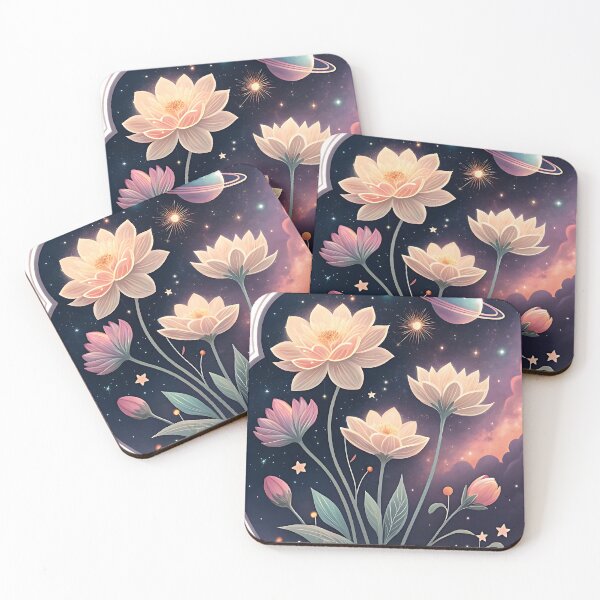 Item preview, Cosmic Bloom: Ethereal Galaxy Flowers designed and sold by FluffyPeels.