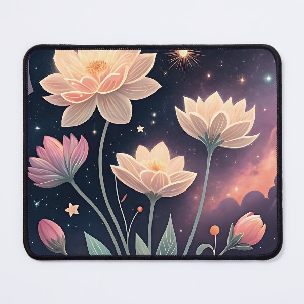 Item preview, Cosmic Bloom: Ethereal Galaxy Flowers designed and sold by FluffyPeels.