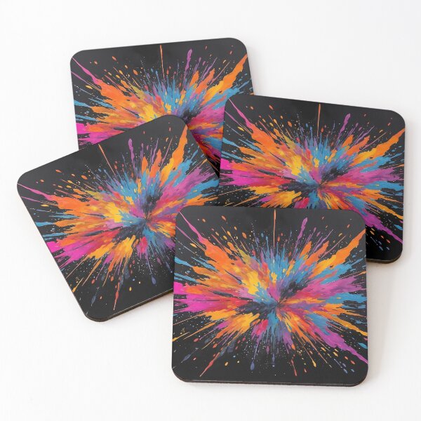 Item preview, Dark Abstract Colorful Explosion designed and sold by papi1998.