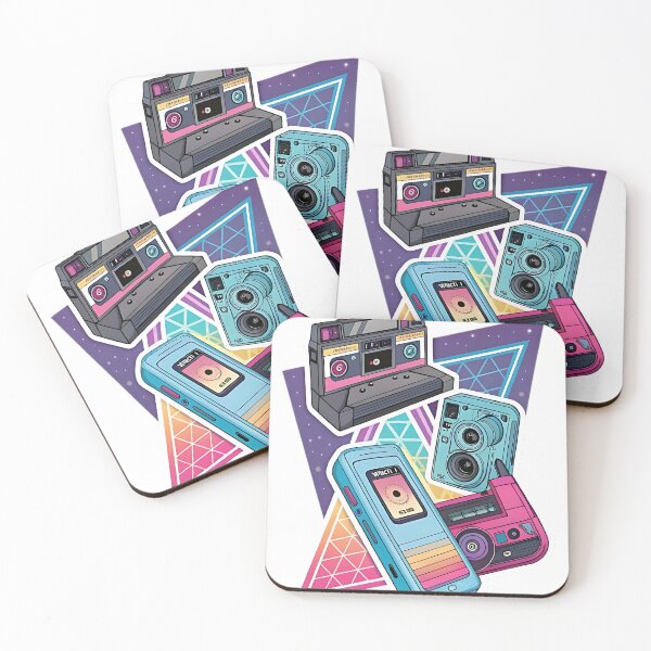 Artikelvorschau, Retro Tech Glow: Neon-Vintage-Gadgets entworfen und verkauft von FluffyPeels.