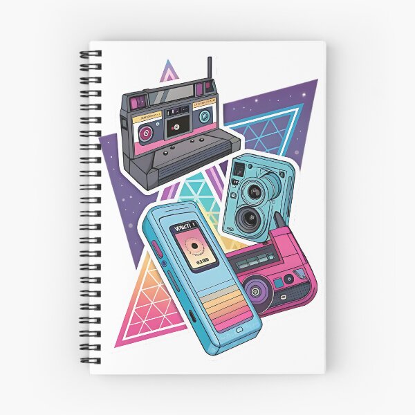 Artikelvorschau, Retro Tech Glow: Neon-Vintage-Gadgets entworfen und verkauft von FluffyPeels.