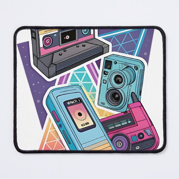 Artikelvorschau, Retro Tech Glow: Neon-Vintage-Gadgets entworfen und verkauft von FluffyPeels.