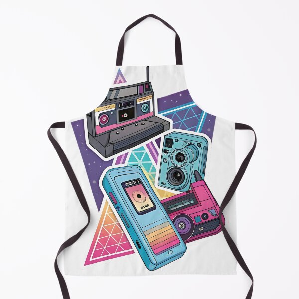 Artikelvorschau, Retro Tech Glow: Neon-Vintage-Gadgets entworfen und verkauft von FluffyPeels.