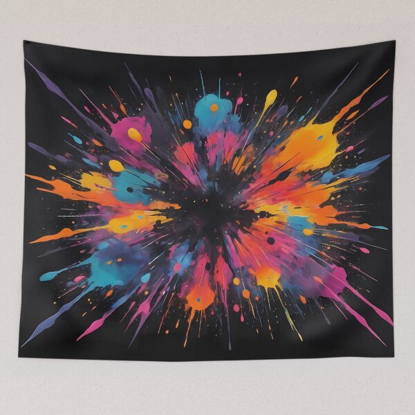 Item preview, Dark Abstract Colorful Explosion designed and sold by papi1998.
