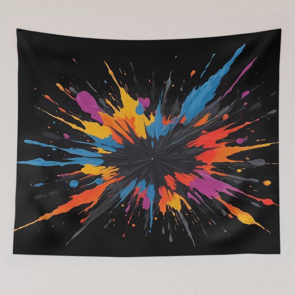 Item preview, Dark Abstract Colorful Explosion designed and sold by papi1998.