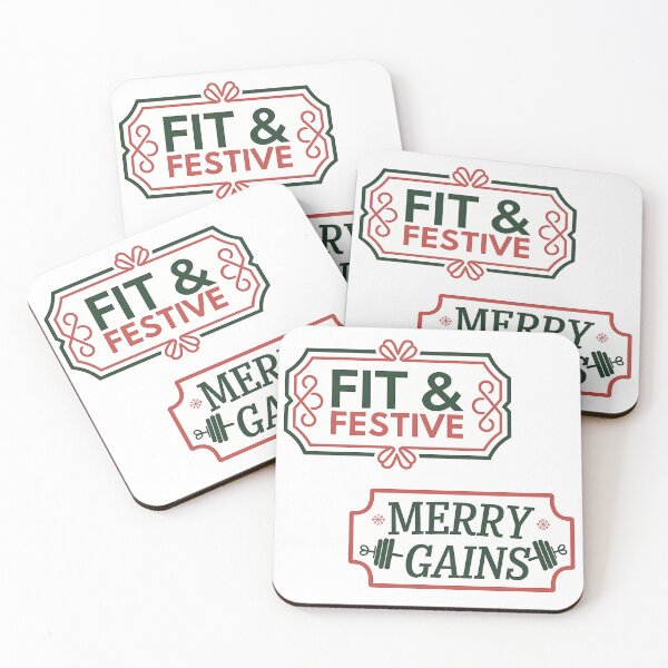 Item preview, Fit and Festive & Merry Gains Christmas Sticker Pack designed and sold by Bmd4Fitness.