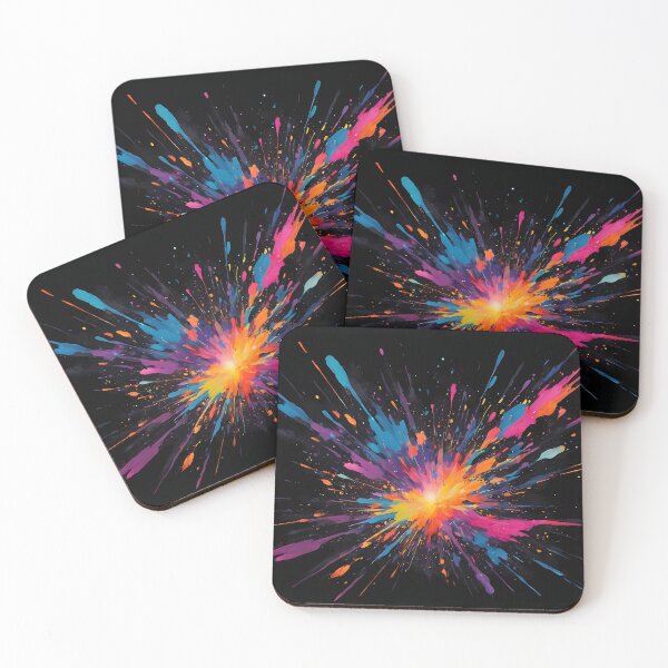 Item preview, Dark Abstract Colorful Explosion designed and sold by papi1998.