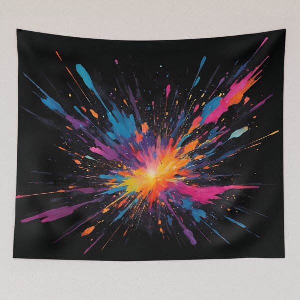 Item preview, Dark Abstract Colorful Explosion designed and sold by papi1998.