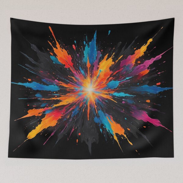 Item preview, Dark Abstract Colorful Explosion designed and sold by papi1998.