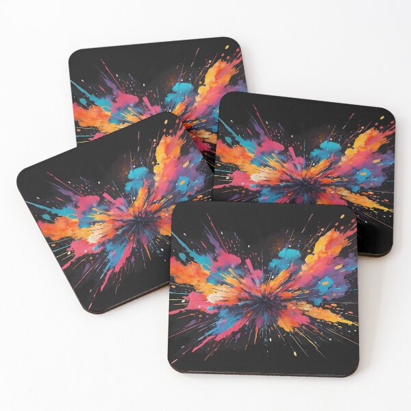 Item preview, Dark Abstract Colorful Explosion designed and sold by papi1998.