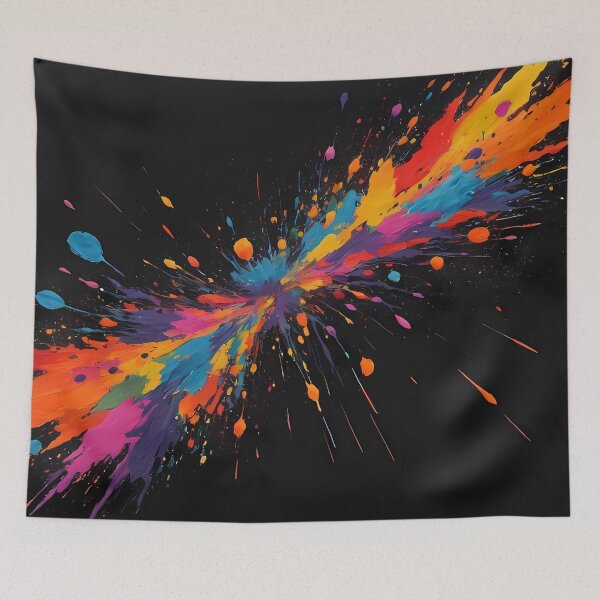 Item preview, Dark Abstract Colorful Explosion designed and sold by papi1998.