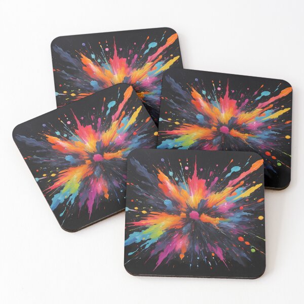 Item preview, Dark Abstract Colorful Explosion designed and sold by papi1998.