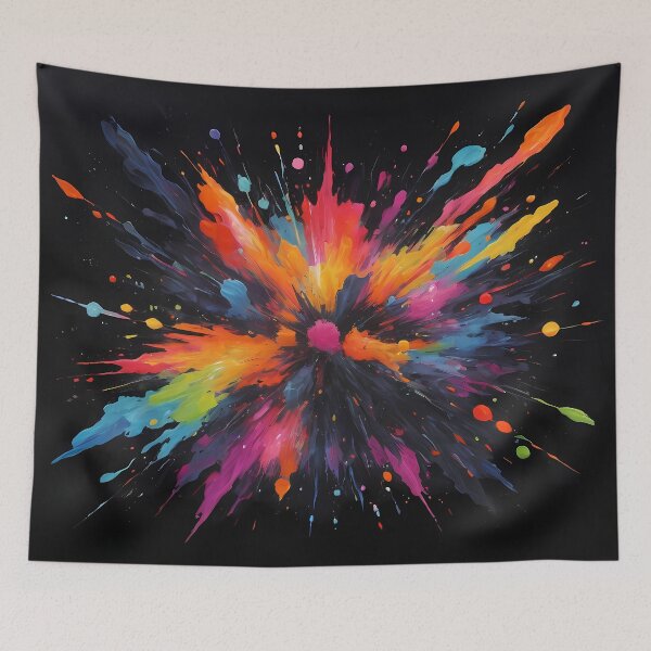 Item preview, Dark Abstract Colorful Explosion designed and sold by papi1998.