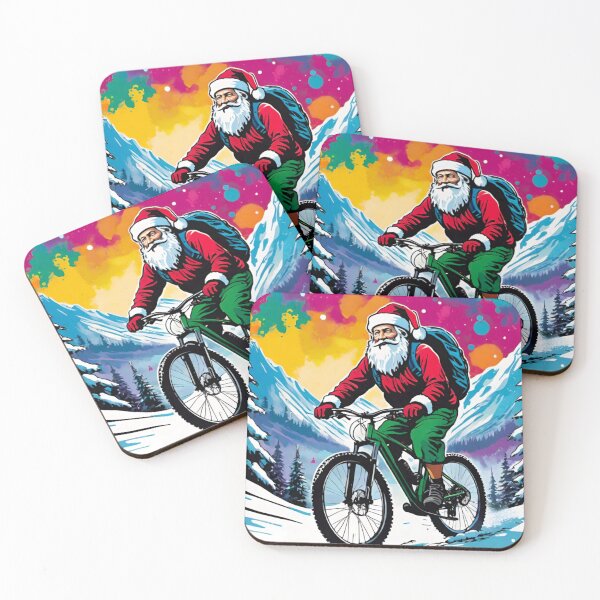 Item preview, Cycling Through Snow in Festive Attire designed and sold by GrizzlyCollective.