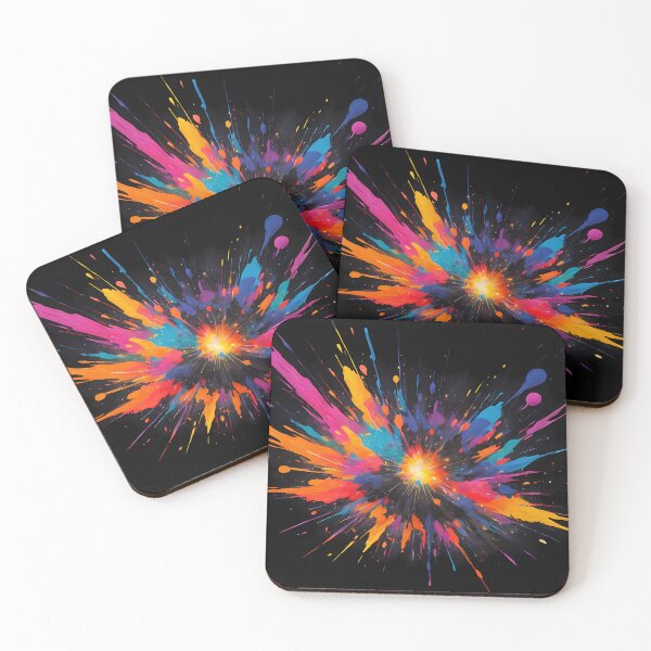 Item preview, Dark Abstract Colorful Explosion designed and sold by papi1998.