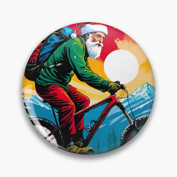 Item preview, Downhill MTB Demon Race in Snowy Christmas designed and sold by GrizzlyCollective.