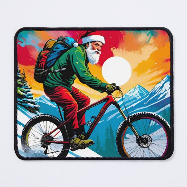 Item preview, Downhill MTB Demon Race in Snowy Christmas designed and sold by GrizzlyCollective.