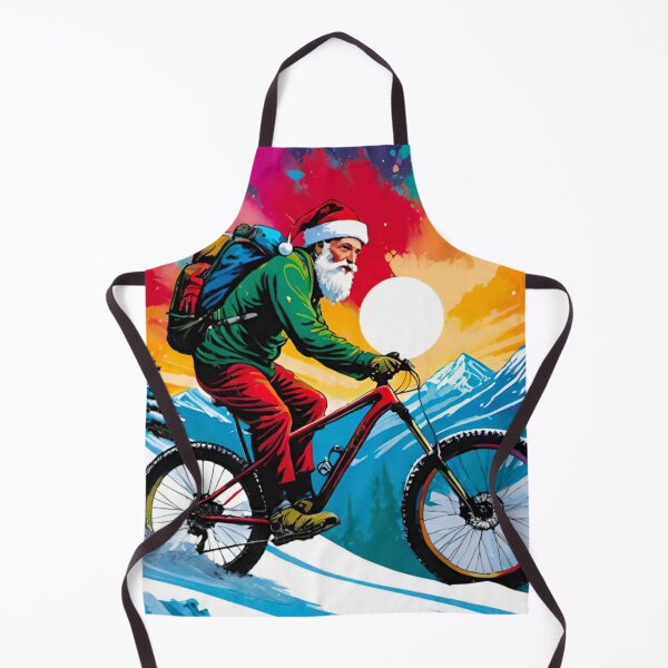 Item preview, Downhill MTB Demon Race in Snowy Christmas designed and sold by GrizzlyCollective.