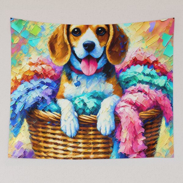 Item preview, Beagle in a Basket designed and sold by ChrisButler.