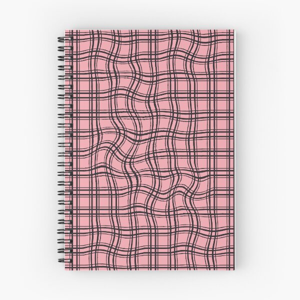 Item preview,  Distorted Grid- optical illusion/ pastel raspberry and black designed and sold by My-fake-places.